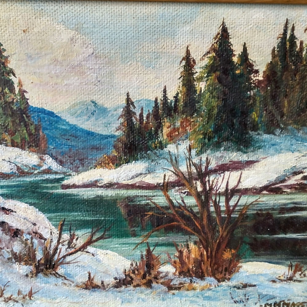 A pair of MH (Hart) Massey oil paintings